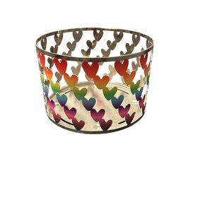 NWT Colorful Heart Candle Holder